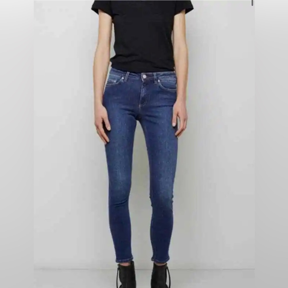 ACNE STUDIOS Skin 5 USED Blue Denim Skinny Jeans